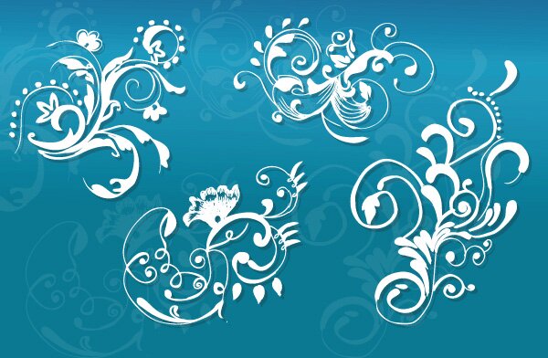 Hand Drawn Floral Vector Set Image Preview