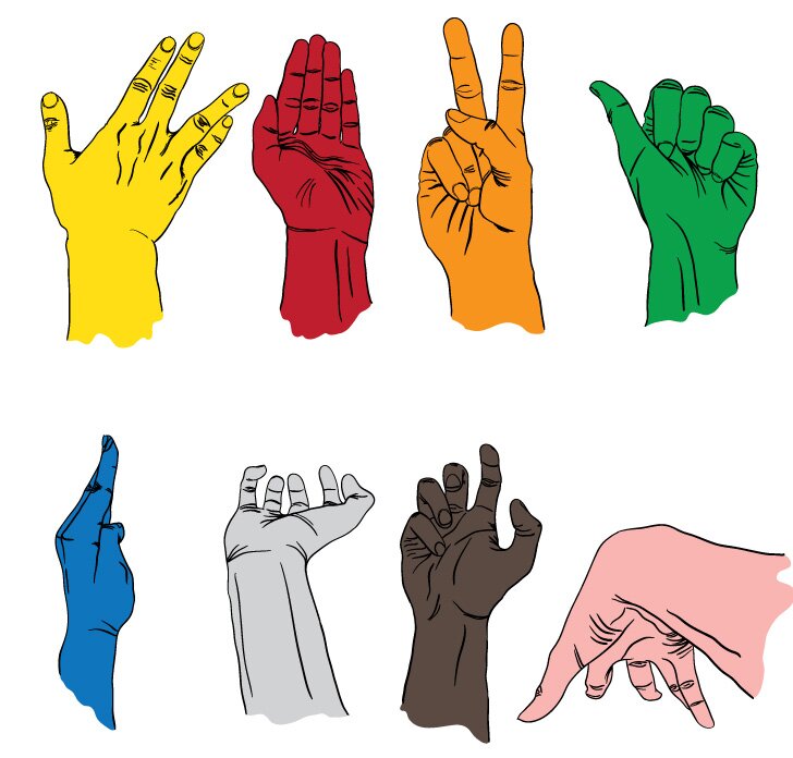 Free Vector Sign Language Hands Image Preview