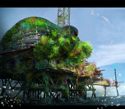 How to Combine Digital Painting and Photo Manipulation to Create a Platform Environment